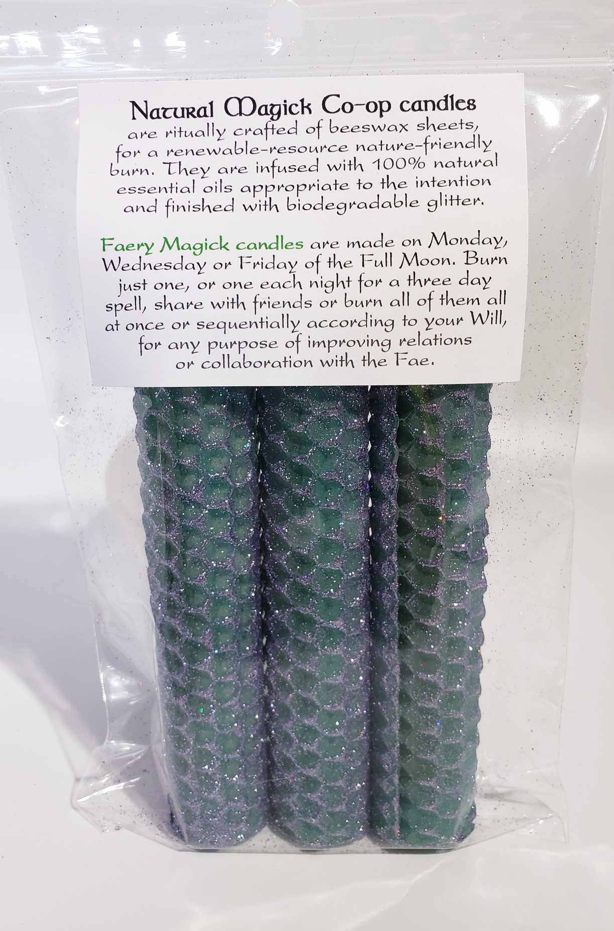 Faery Magick Candles - Natural Magick Co-op