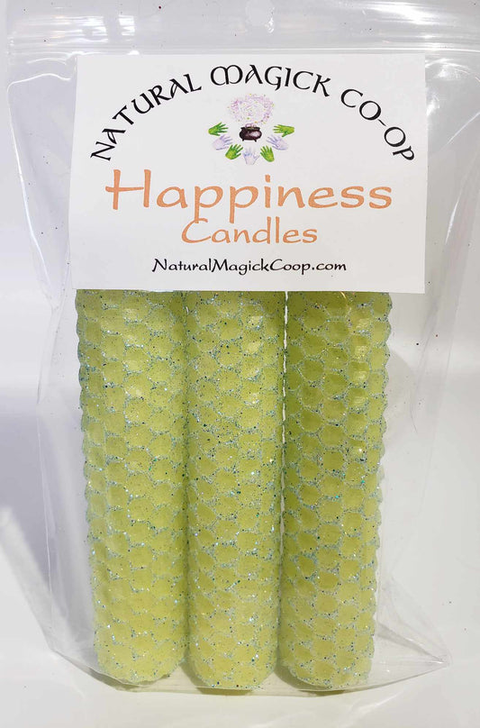 Happiness Candles - Natural Magick Co-op
