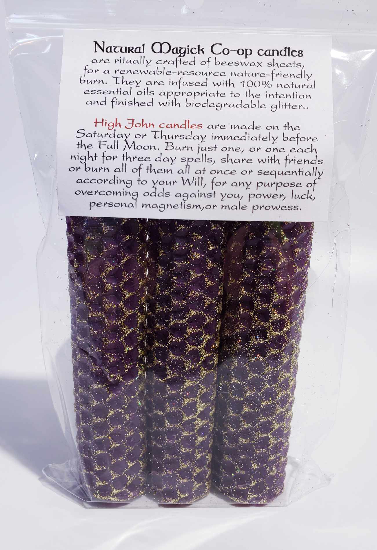 High John the Conqueror Candles - Natural Magick Co-op