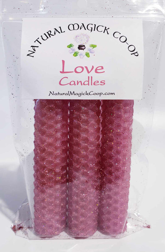 Love Candles - Natural Magick Co-op