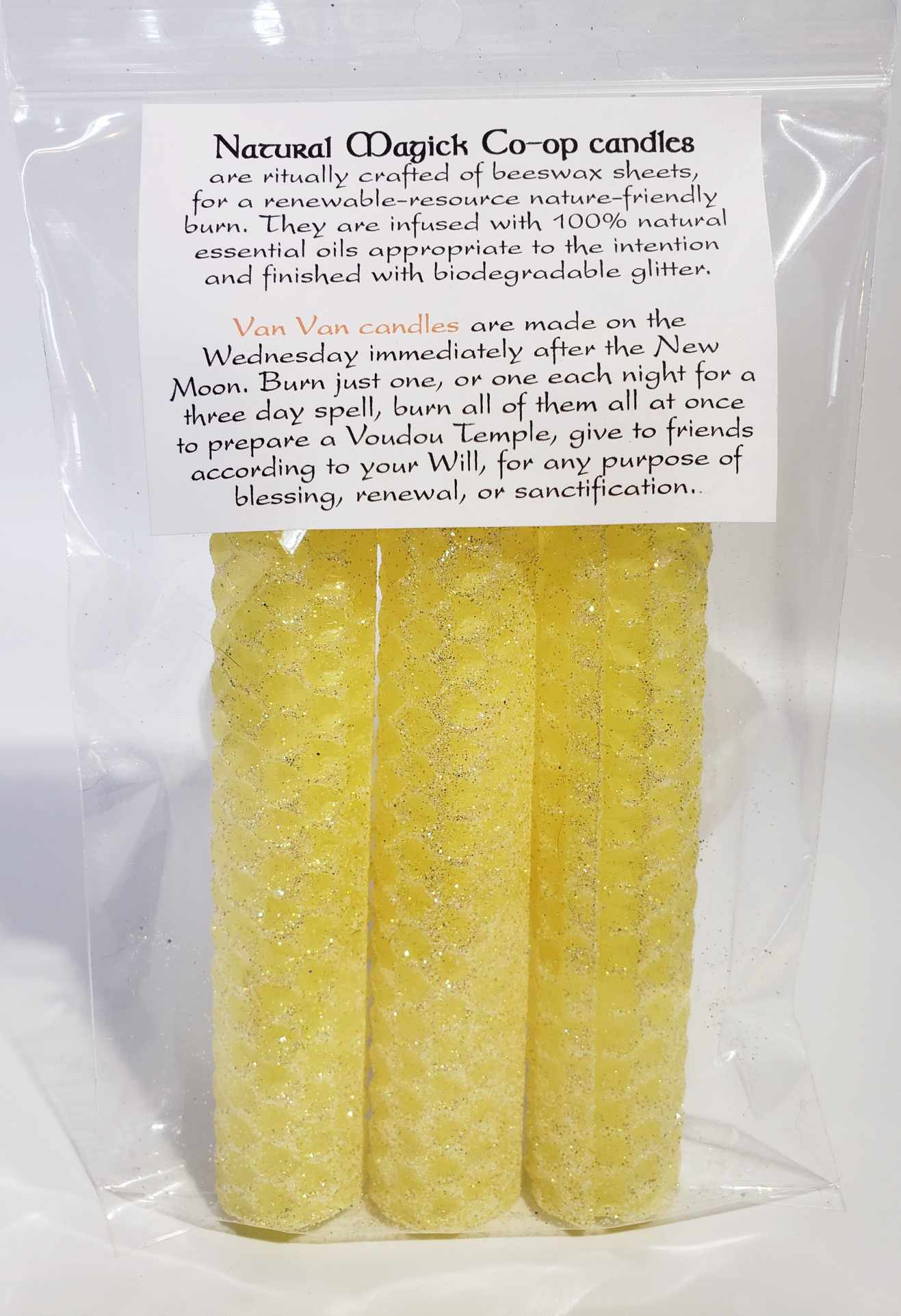 Van Van Candles - Natural Magick Co-op