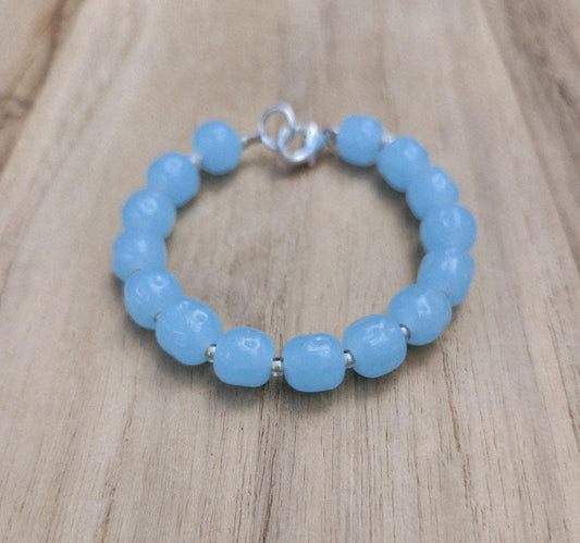 New Moon bracelet of vintage Japanese beads