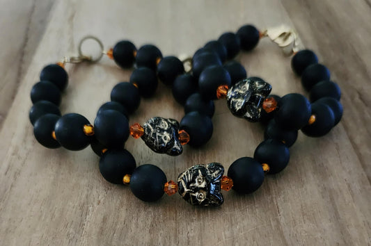 Black Cat Halloween bracelet