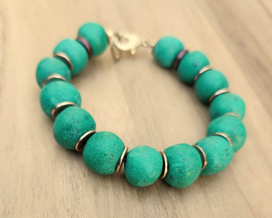 Healing bracelet of Moroccan clay beads