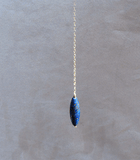 Big Lapis bead pendulum - Spring Equinox