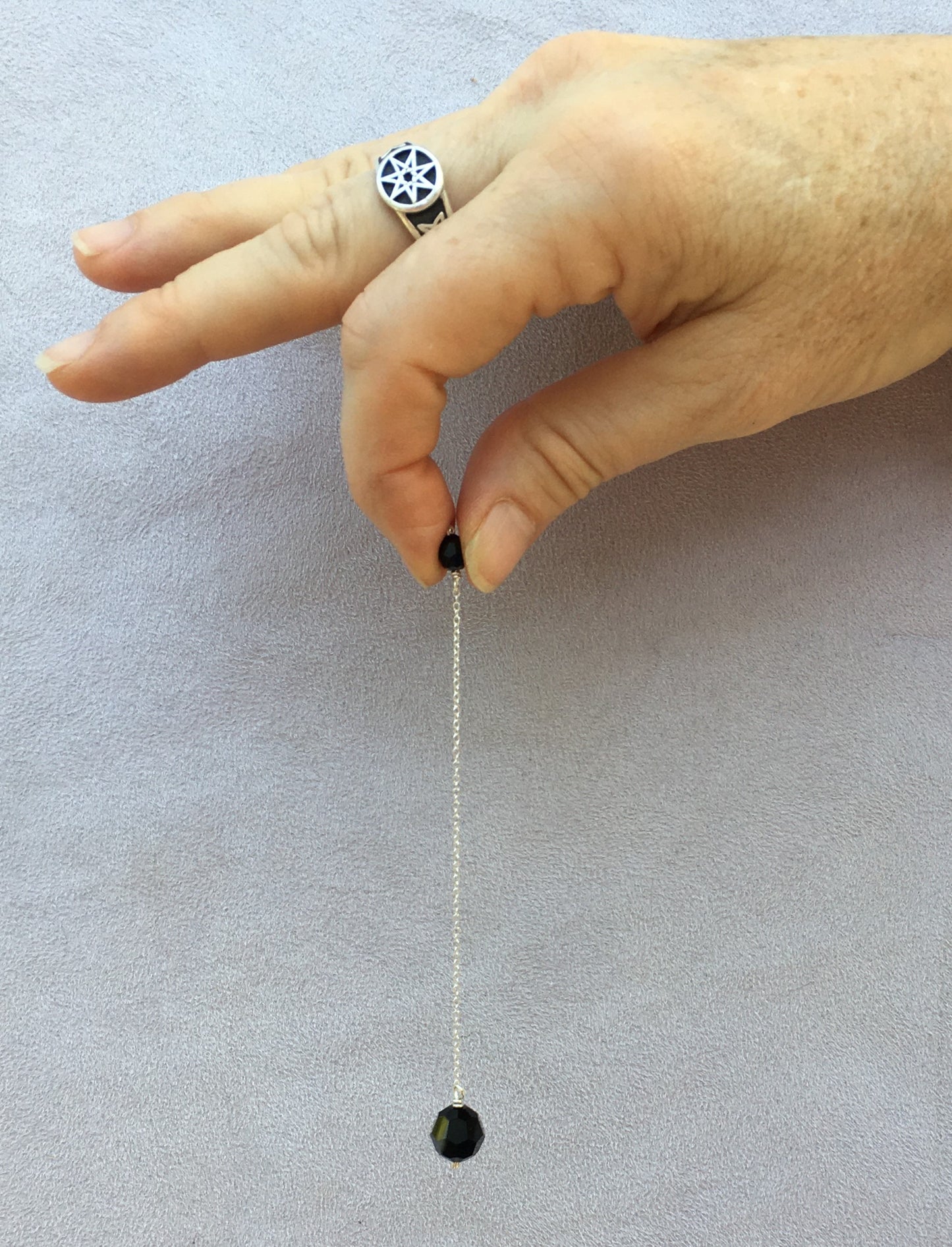 Swarovski Glass Black Pendulum