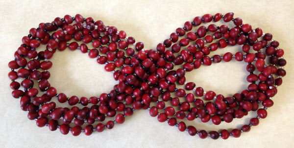 Mountain Laurel bean necklaces