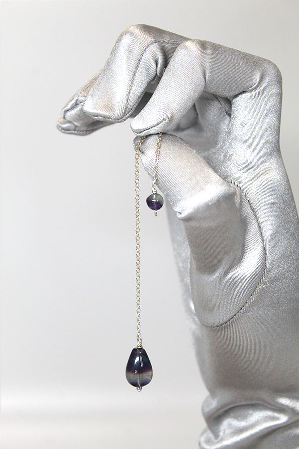Fluorite teardrop pendulum - Spring Equinox