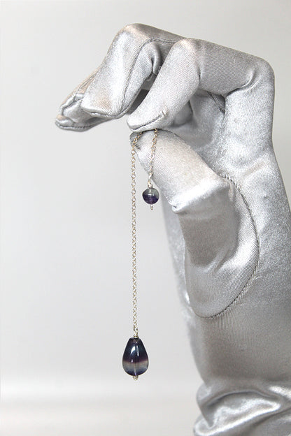 Fluorite teardrop pendulum - Spring Equinox