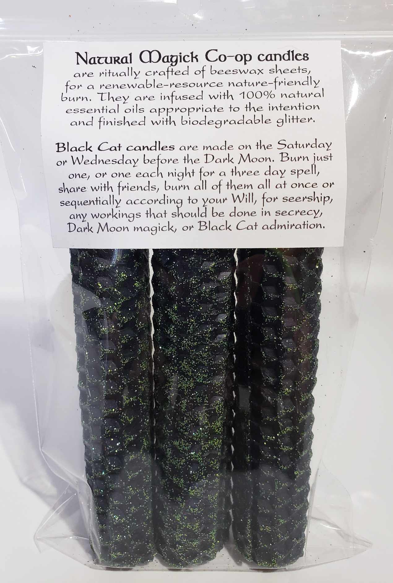 Black Cat Candles - Natural Magick Co-op