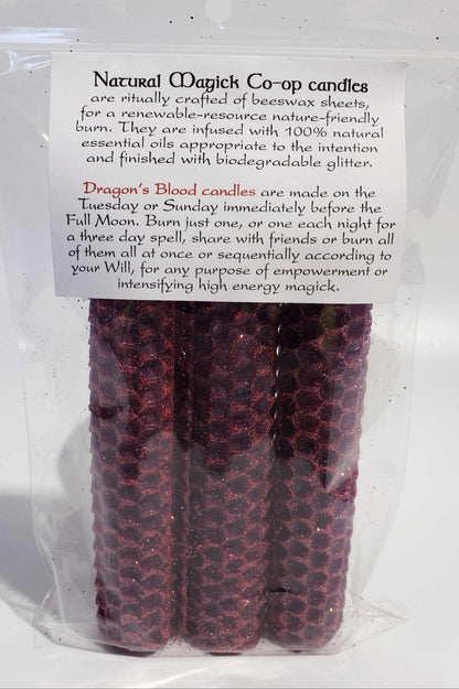 Dragon's Blood Candles - Natural Magick Co-op