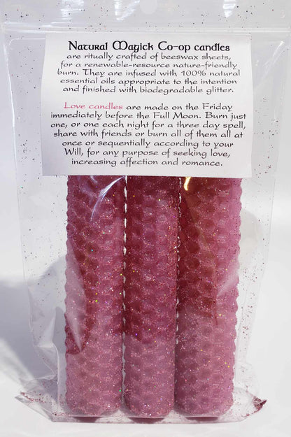 Love Candles - Natural Magick Co-op
