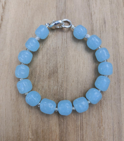 New Moon bracelet of vintage Japanese beads