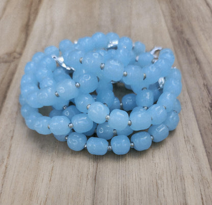 New Moon bracelet of vintage Japanese beads
