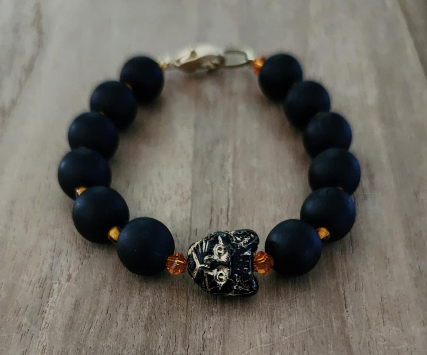 Black Cat Halloween bracelet