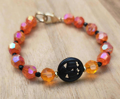 Black Jack Halloween bracelet