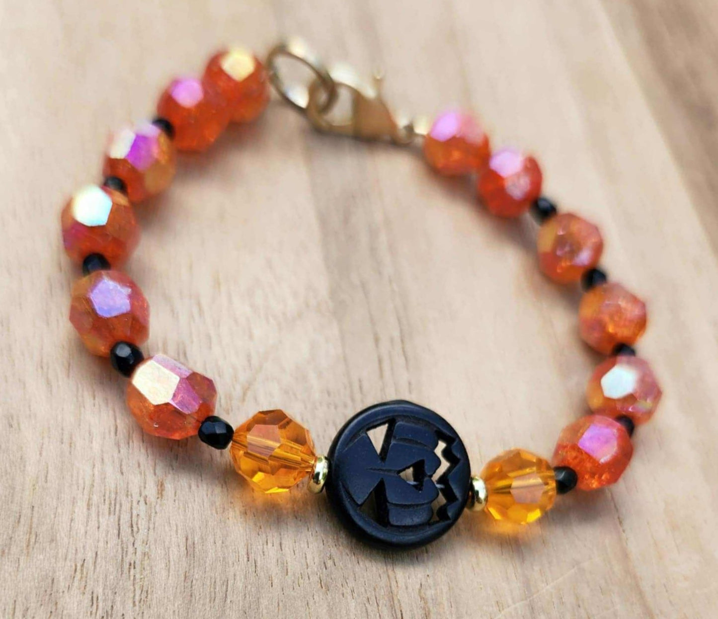 Black Jack Halloween bracelet