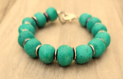 Healing bracelet of Moroccan clay beads