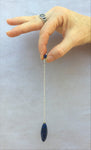 Big Lapis bead pendulum - Fall Equinox