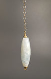 Aquamarine marquiz bead pendulum - Libra Moon