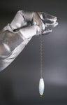 Aquamarine marquiz bead pendulum - Libra Moon