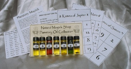 Planetary Ritual Oils Planetary oils Set of Seven – Natural Magick Co-op
