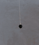 Swarovski Glass Black Pendulum